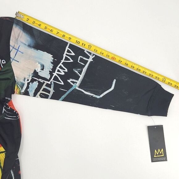 Jean-Michel Basquiat + Members Only Graphic Print Pullover Hoodie Sweatshirt L - Picture 9 of 11